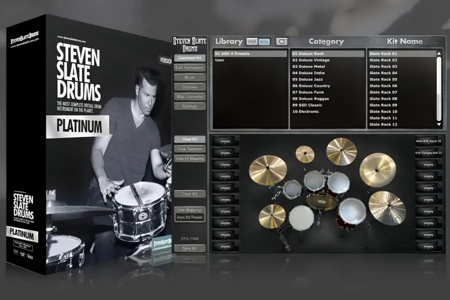 SSD4板岩白金鼓-Steven Slate Drums Platinum 4