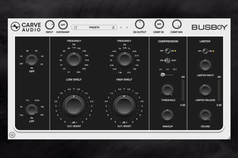 母带总线效果器-Carve Audio Busboy