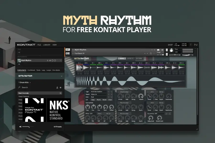 创意打击音效-Ocean Swift Myth Rhythm KONTAKT
