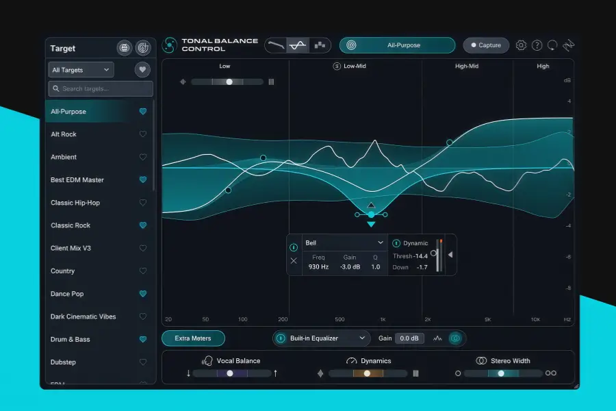 混音参考母带插件-iZotope Tonal Balance Control 3