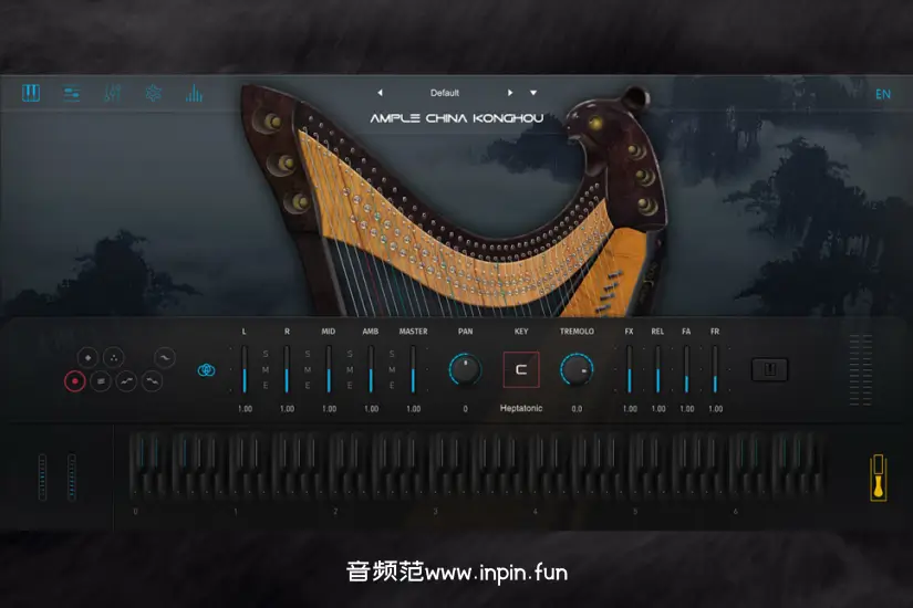 孔雀翎箜篌-Ample China Konghou 独家直装版