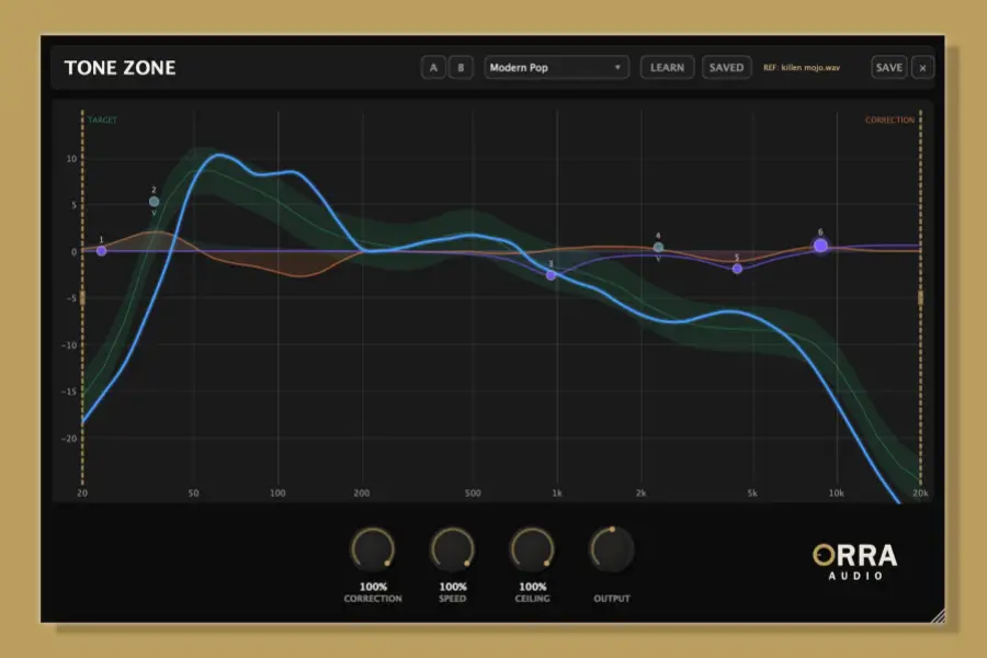 自动音色平衡校正-Orra Audio Orra Tone Zone
