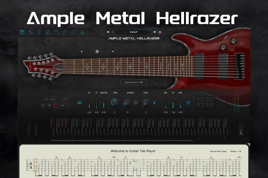 九弦电吉他-Ample Sound Ample Metal Hellrazer