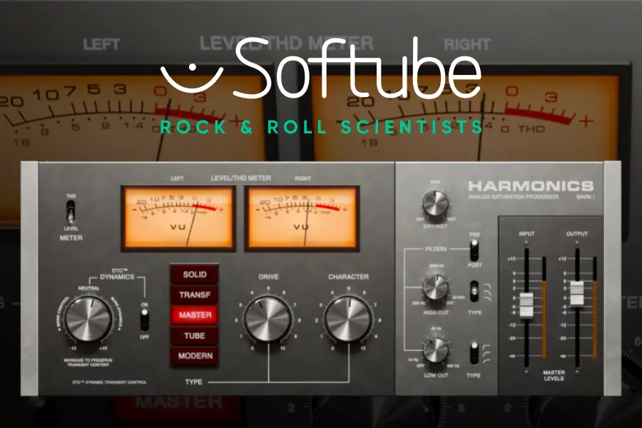 饱和失真染色-Softube Harmonics Analog Saturation Processor