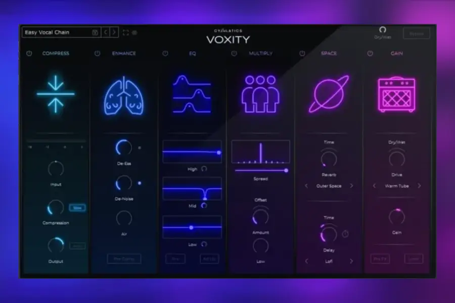 人声效果器-Cymatics VOXITY Vocal Mixing Plugin