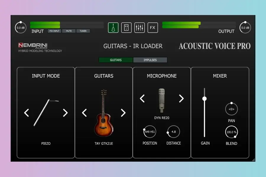 吉他效果器-Nembrini Audio Acoustic Voice Pro