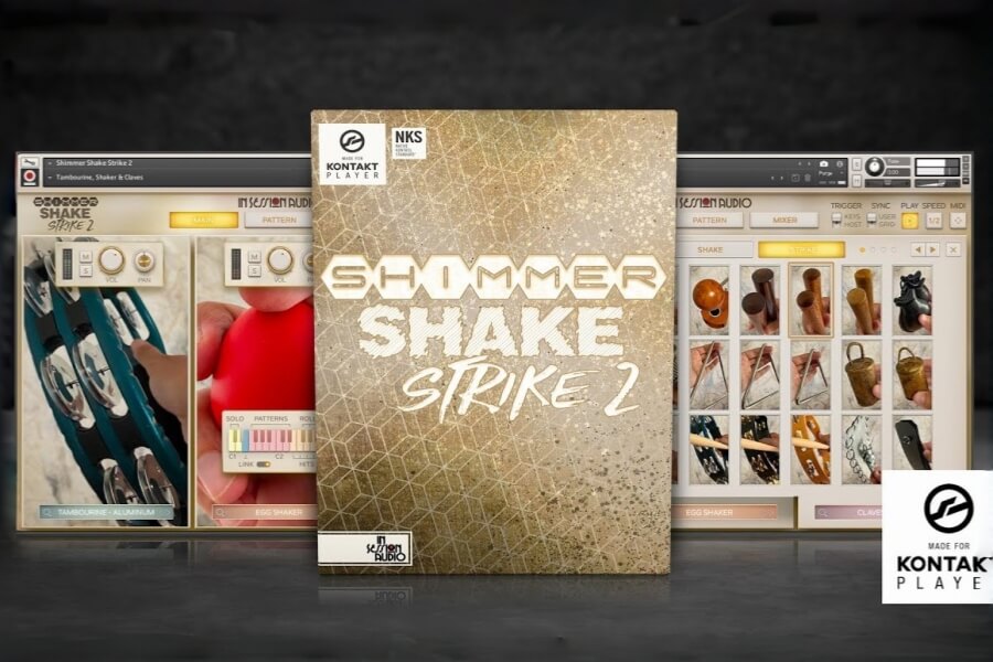 小打击乐-In Session Audio Shimmer Shake Strike 2 KONTAKT
