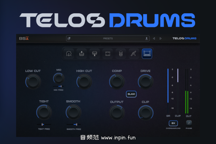 鼓效果器-Black Salt Audio Telos Drums