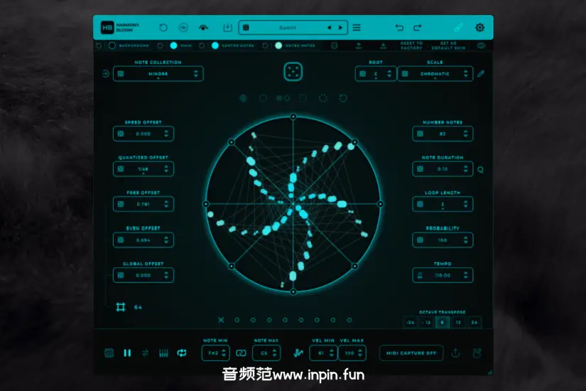 MIDI 生成器-Mario Nieto World Harmony Bloom