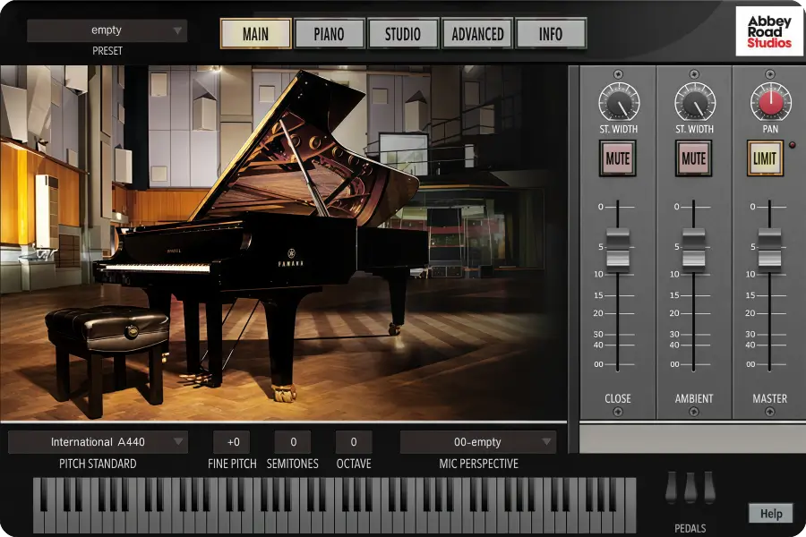 雅马哈舞台钢琴-Garritan Abbey Road Studios CFX Concert Grand