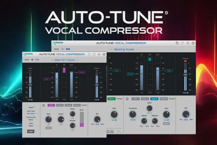 AI智能人声压缩器-Antares Auto-Tune Vocal Compressor