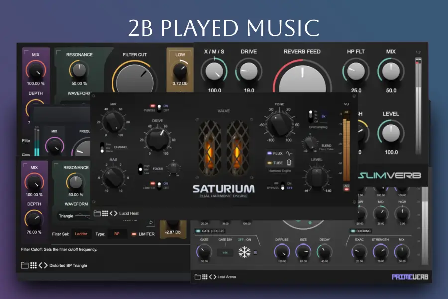 效果器合集-2B Played Music Plugin Bundle