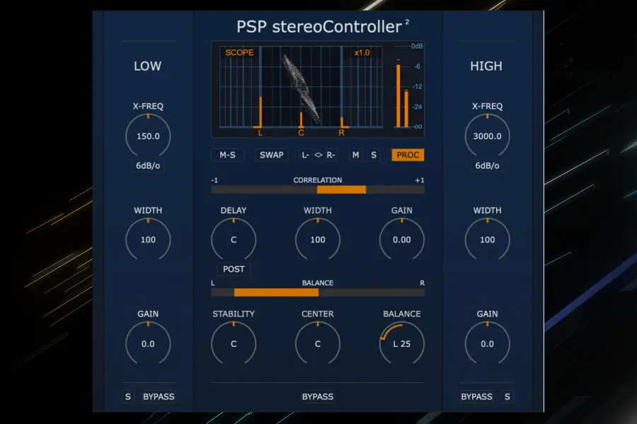 立体声修复-PSPaudioware PSP stereoContoller2