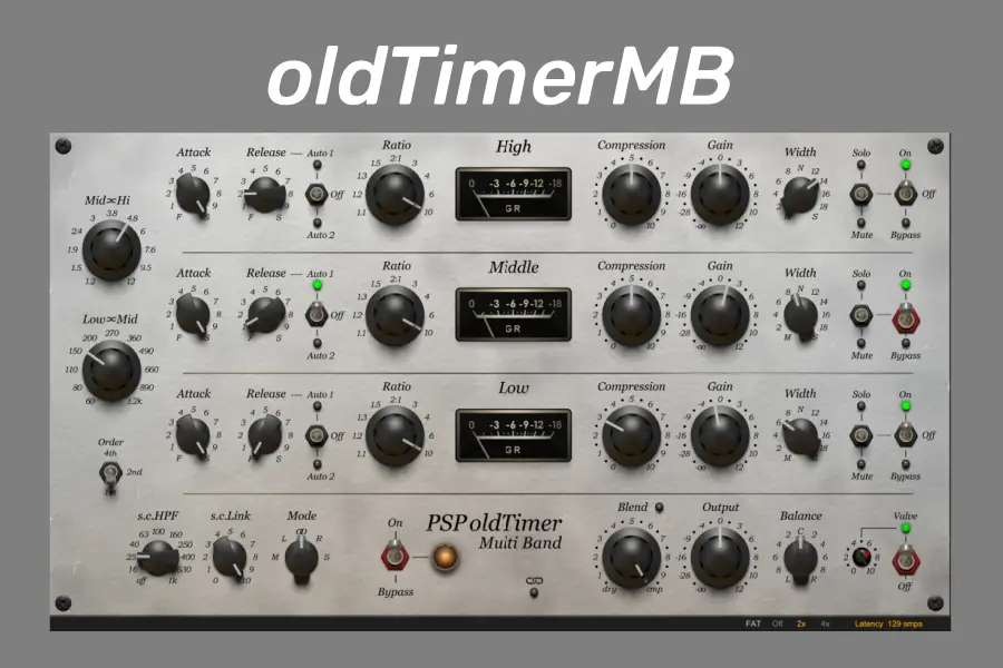 复古三频段压缩器-PSPaudioware PSP oldTimerMB