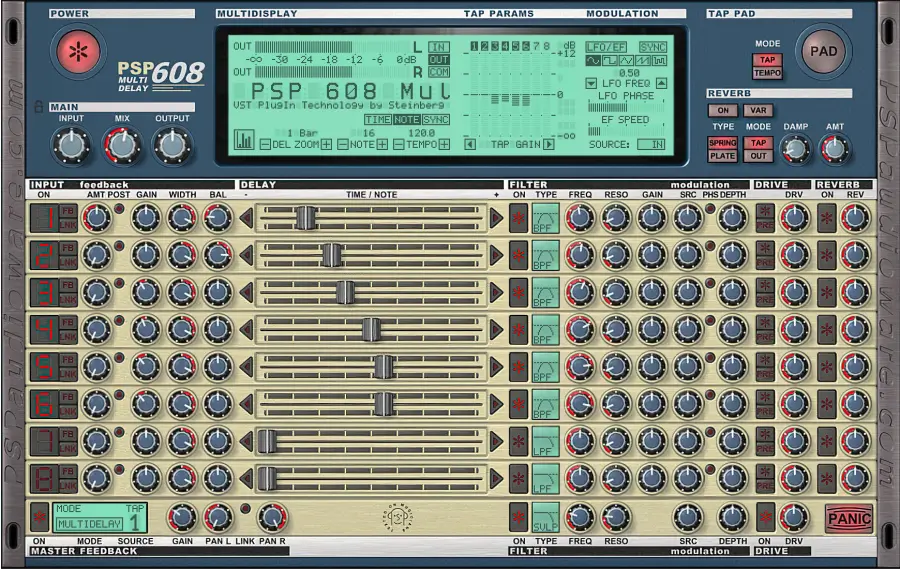 延迟效果器-PSPaudioware PSP 608 MultiDelay