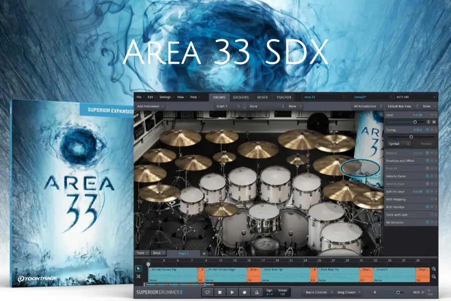 复古架子鼓组-Toontrack Area 33 SDX