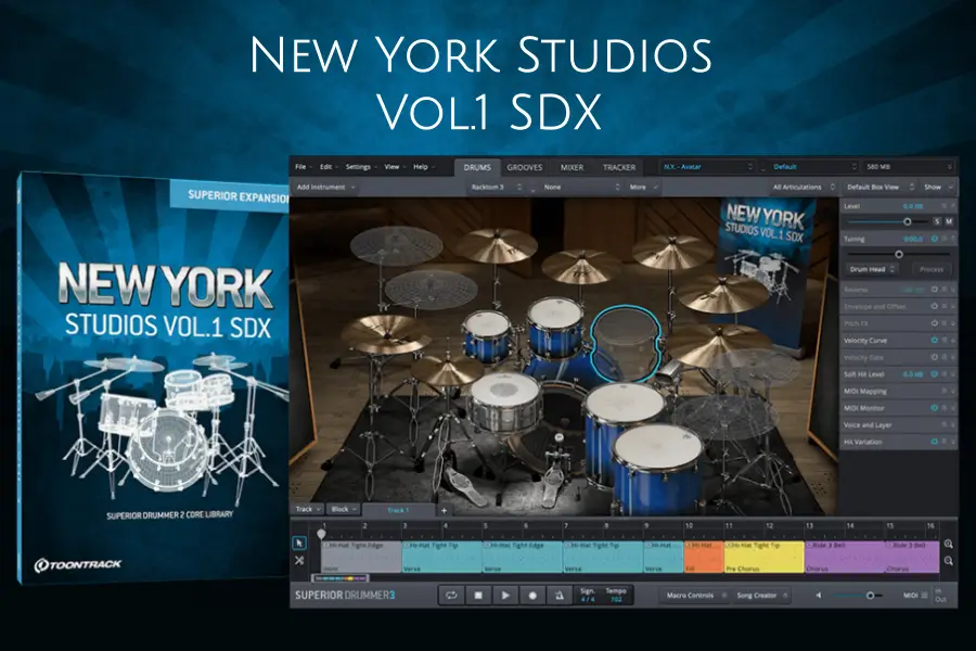 纽约工作室鼓-Toontrack New York Studios Vol.1 SDX