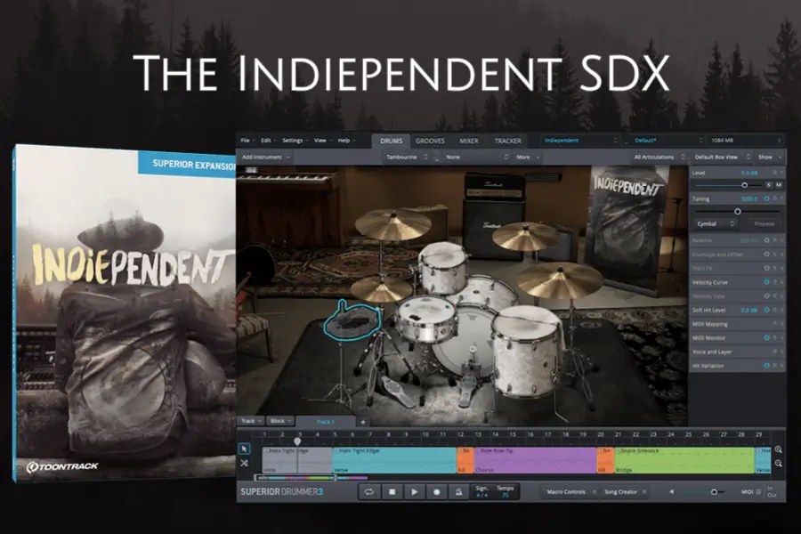 温润复古房间鼓-Toontrack The Indiependent SDX