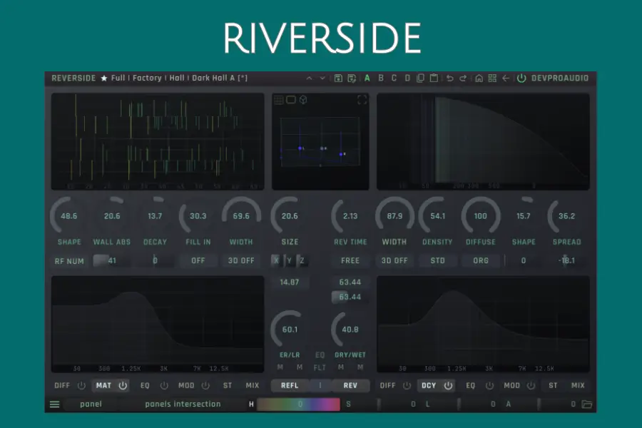 双引擎算法混响-DevPro Audio RIVERSIDE
