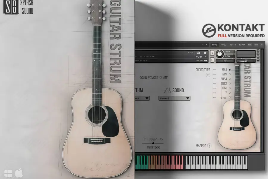 扫弦吉他-Splash Sound Guitar Strum KONTAKT