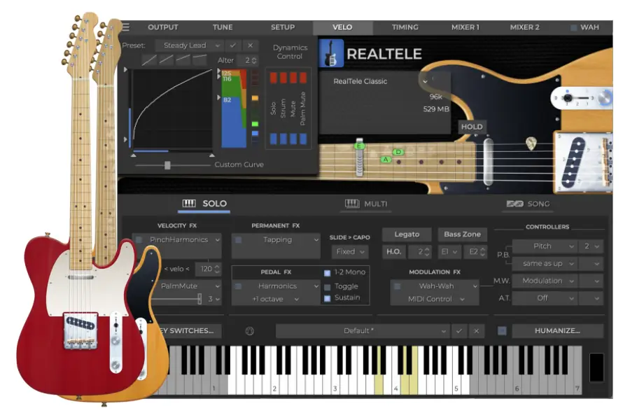 芬达Telecaster电吉他-MusicLab RealTele