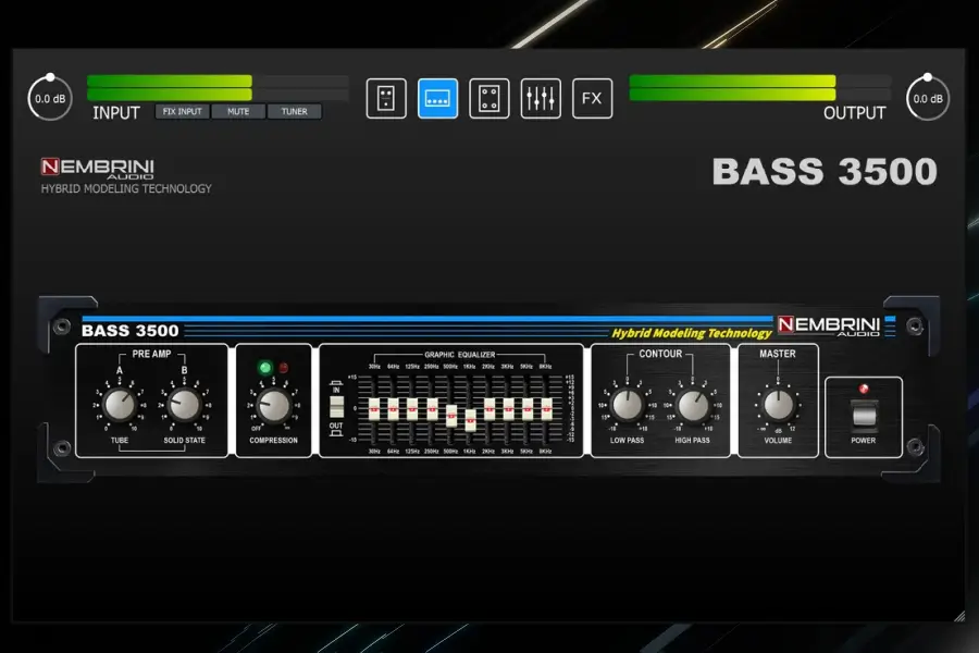 贝司放大器模拟插件-Nembrini Audio NA Bass 3500