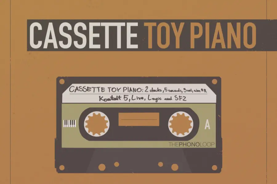 磁带氛围玩具钢琴-ThePhonoLoop Cassette Toy Piano KONTAKT