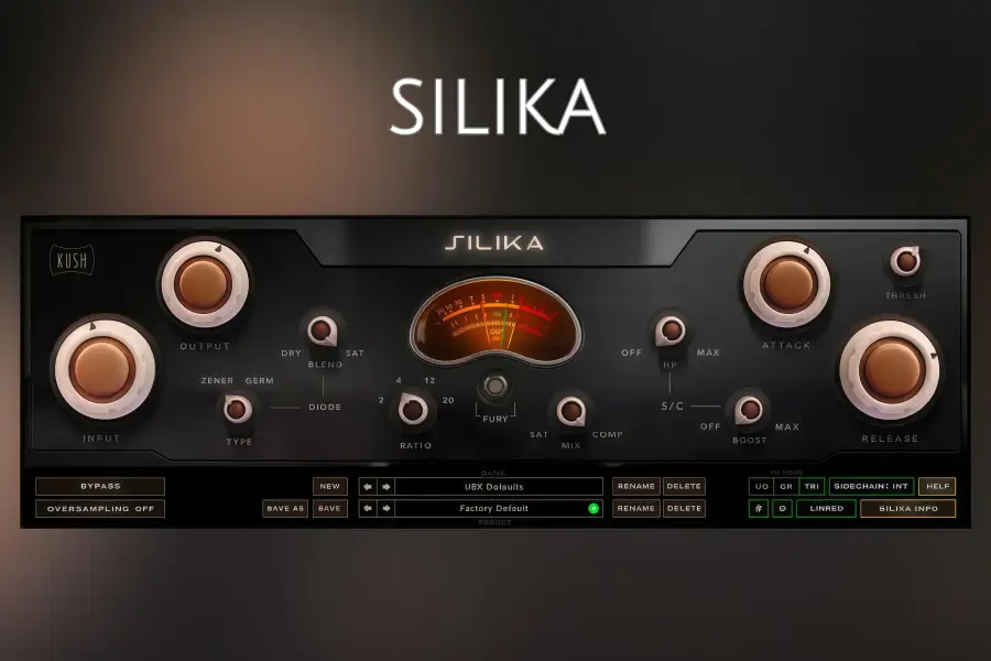 高频动态控制音质塑造插件-Kush Audio SILIKA