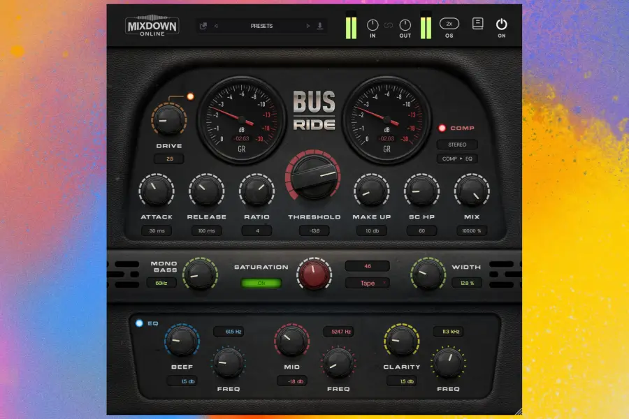 混音总线处理插件-Mixdown Online Bus Ride