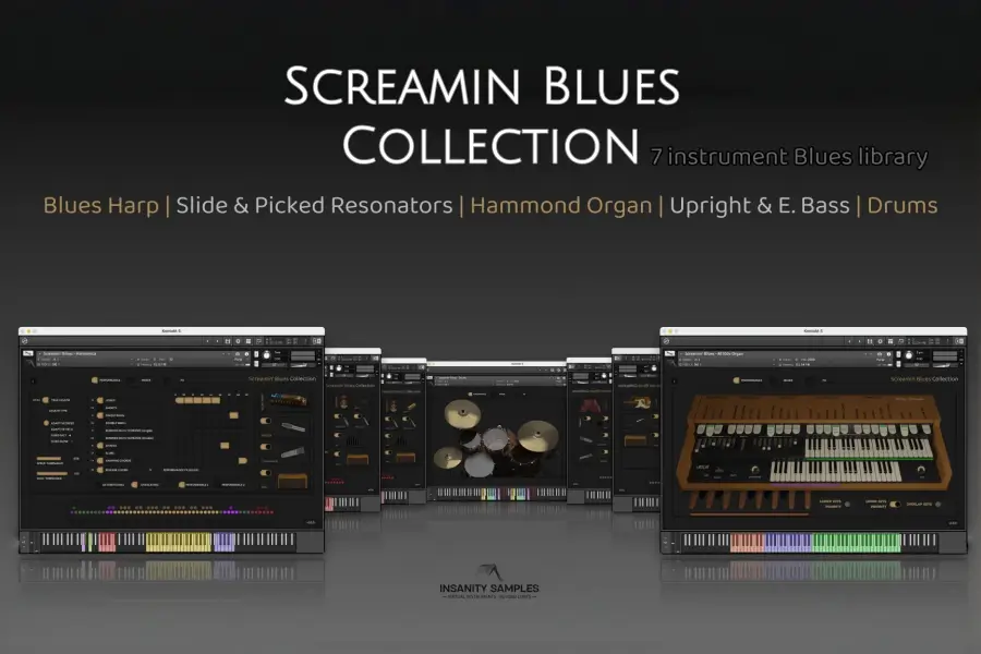 蓝调音源-Insanity Samples Screamin Blues Collection KONTAKT 1.0.1