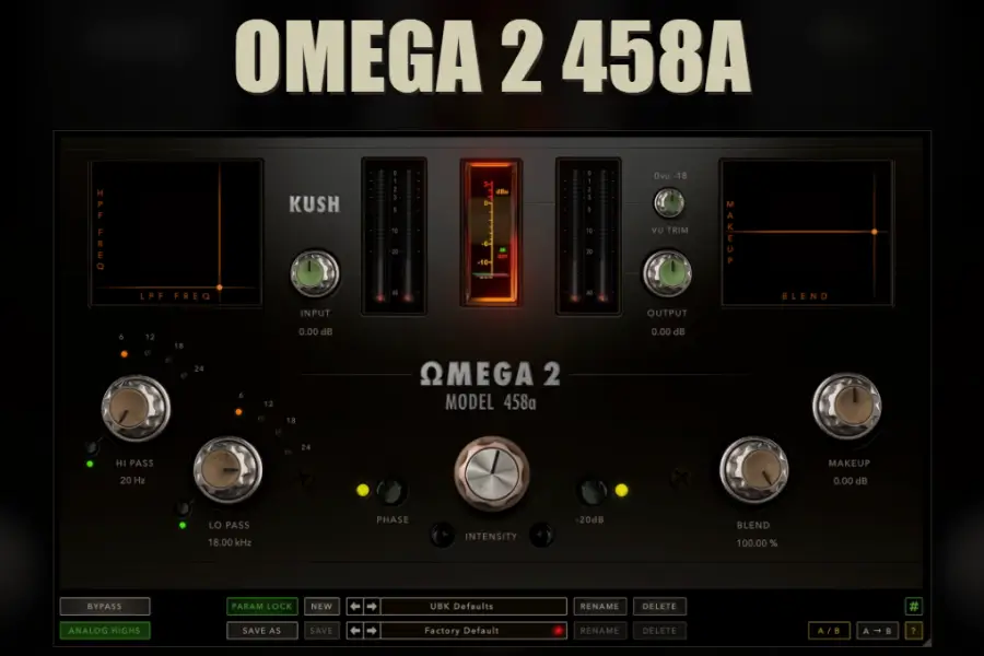 Altec电子管饱和染色插件-Kush Audio Omega 2 458A