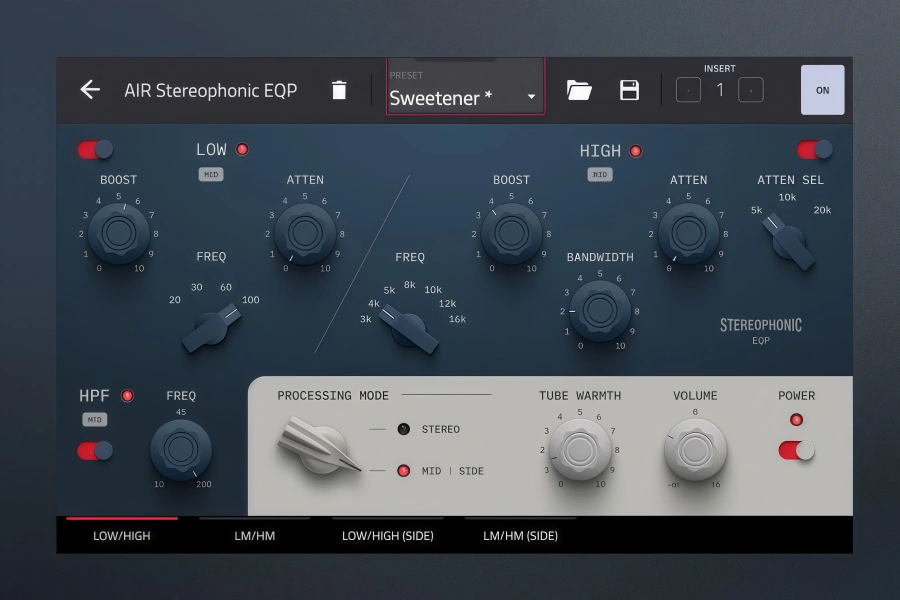 EQP电子管均衡器-AIR Music Technology Stereophonic EQP