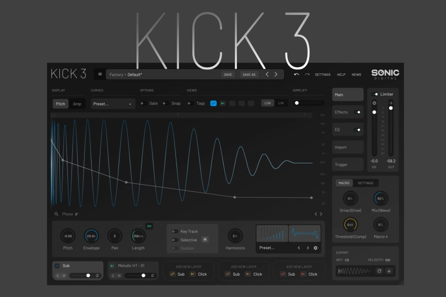 底鼓合成器-Sonic Academy KICK 3