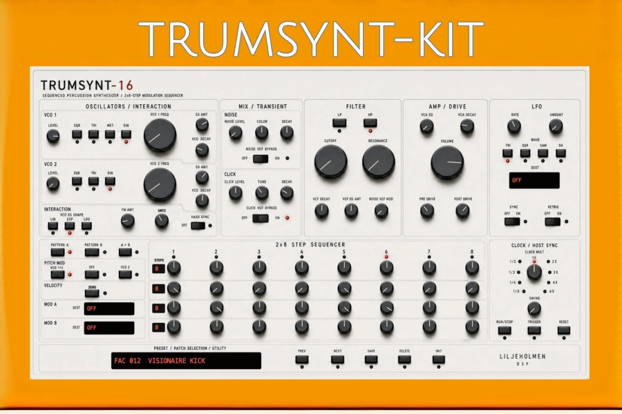 八声部鼓合成器-Liljeholmen DSP TRUMSYNT-KIT