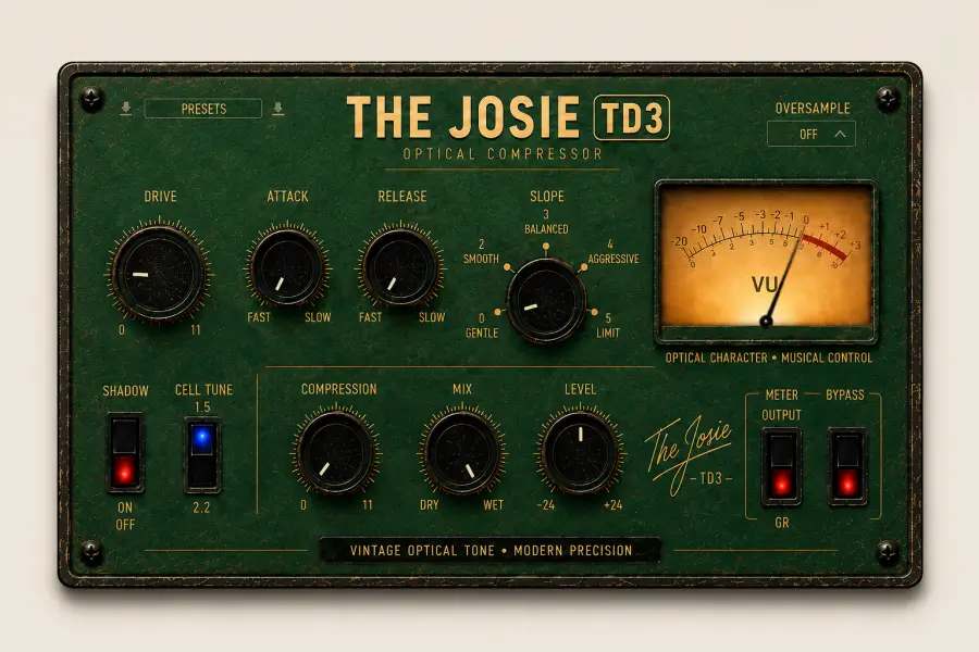 光学压缩器-Sonic Labs Audio The Josie TD3